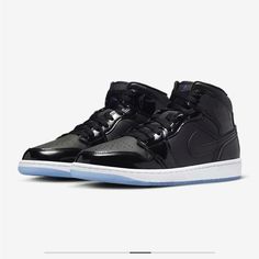 Retro 1 Patent Leather That Can Be Worn With Multiple Outfits. Casual Or Formal. Air Jordan 11s, Jordan 11s, Jordan Model, Air Jordan 1 Mid Se, Jordan Retro 1, Nike Air Jordan 1 Mid, Lucky Green, Retro 1, Air Jordan Retro