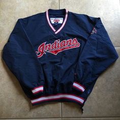 College Jackets, Guys Clothing Styles, Mens Fashion Streetwear, Mens Fashion Casual Outfits, Pullover Windbreaker, Vintage Hoodies, Cleveland Indians