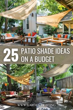 patio shade ideas on a budget