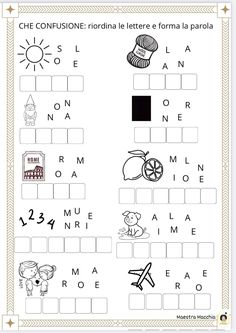 the spanish language worksheet for children with pictures and words to learn in english