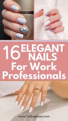 elegant nails for work professionals Trendy Nails For Work, Professional Work Nail Designs, Ceo Woman Nails, Business Professional Acrylic Nails, Work Nails Professional Acrylic, Nail Color For Interview Professional, Professional But Fun Nails, Nails For An Interview, Elegant Professional Nails