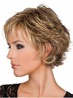 Preferential Blonde Wavy Short Human Hair Wigs, 100 Human Hair Wigs False #curlyhairwithbangs