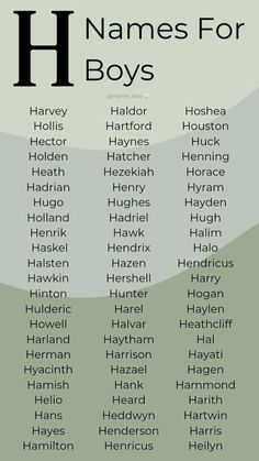 an image of names for boys