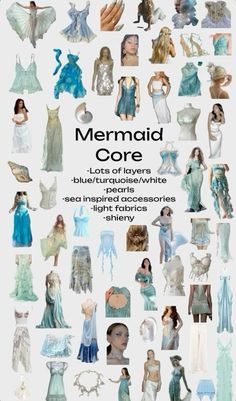 Mermaid Themed Outfit Aesthetic, Siren Core Costume, Winter Mermaid Aesthetic, Coastal Mermaid Aesthetic, Mermaid Inspo Costume, Mermaid Core Top, Chappell Roan Mermaid Theme, Merfolk Clothing