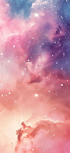 the sky is filled with stars and clouds