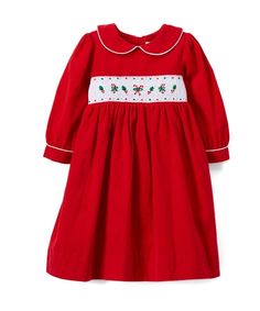 Candy Cane Smocked Red Periwinkle Corduroy Dress - Etsy Spring Holiday Dress With Ruffles, Holiday Dress With Ruffles, Christmas Cotton Dress With Ruffles, Red Cotton Holiday Dress, Fitted Cotton Christmas Holiday Dress, Fitted Cotton Christmas Dress, Fitted Cotton Holiday Dress For Christmas, Long Sleeve Holiday Dress For Spring, Red Smocked Back Dress For Fall