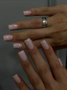 Short Cute Classy Nails, Short Acrylic Natural Looking Nails, Classy Nail Inspo Square Short, Square Acrylic Nails Colors, Esthetician Nail Ideas, Classy Nude Nails Square Short, Graduation Nails Natural, Short Nails Inspiration Simple Elegant, Nails Acrylic Classy Elegant