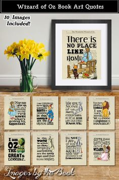 there is no place like home cross stitch pattern in the hoop with yellow flowers on top