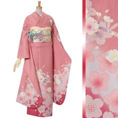 Asian Style Dress, Modern Kimono, Kimono Japan, Pink Kimono, Kimono Yukata