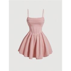 -Item Id 29535263.Html?Mallcode=1&Zeedropid=1656696 -Color: Pink -Style: Elegant -Pattern Type: Plain -Details: Backless, Ruched, Zipper -Neckline: Spaghetti Strap -Sleeve Length: Sleeveless -Type: Cami -Waist Line: High Waist -Hem Shaped: Flared -Length: Short -Fit Type: Regular Fit -Fabric: Medium Stretch -Material: Knitted Fabric -Composition: 95% Polyester, 5% Elastane -Care Instructions: Machine Wash Or Professional Dry Clean -Sheer: No -Lining: 100% Polyester **Open To Offers!!!** **Bundle Pink Grad Dresses Short, Blush Pink Dress Short, Graduation Fits, White Satin Dress, Pink Dress Short, Court Dresses, Elegant Pattern, Fabric Medium, Grad Dresses