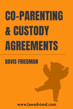 an orange book cover with the words co - parenting and custoy arguments