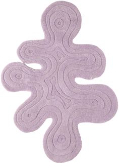 a purple rug that is shaped like an octopus