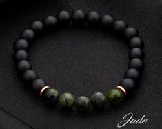 The Best Gemstone Bracelet for Men and Women Black & Green Trendy Statement With Stretch Fit Mystical Meadows Bracelet Edition - Etsy Gifts For Dad Christmas, Bead Bracelet For Men, Dad Christmas Gifts, Mom Bracelet, Bracelet Christmas, Moms Bracelet, Unique Christmas Gift, Bracelet Bead, Bracelet Mens