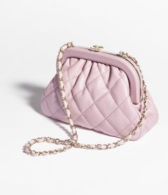 Light Pink Fashion, Pink Chanel Bag, Chanel Watch, Luxury Bags Collection, Jewelry Advice, Pink Clutch, Chanel Collection