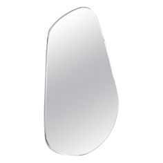 an oval shaped mirror is shown against a white background