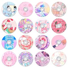 PRICES MAY VARY. DIMENSION & PACKAGE - Pack 16 of 5.1" kawaii records for wall aesthetic are printed decals on PVC lightweight backerboard easily hanging anywhere. Best gift for birthday, christmas, party decoration, teen son & daughter room MULTI PURPOSE - You can use as room decor for teen girls or to make full art for dorm, coquette room decor, aesthetic room decor, y2k room decor, downtown girl room decor, preppy room decor, anime room decor, kawaii room decor EXCELLENT QUALITY: The records Dorm Wall Collage, Records For Wall, Wall Decor For Dorm, Bedroom Kawaii, Record Wall Decor, Hippie Posters, Kawaii Bedroom, Wall Aesthetic, Pink Amazon