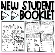 the new student booklet for students to learn how to read and write their own words