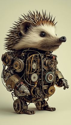 an animal made out of mechanical parts