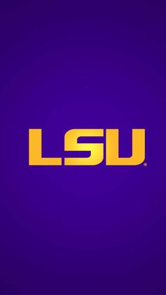 the lsu logo on a purple background