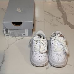 Airforce 1 Toddler Size 3 Original Box Brand New (Worn Once For Photos) Shoes Nike Air Force, Shoes Nike Air, Box Branding, Nike White, Kids Nike, Shoes Nike, Toddler Sizes, Nike Air Force 1