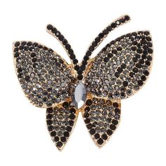 Description This delicate brooch pin is made of top-class material with great workmanship for long-term use. Well decorated, it comes with an attractive look, which will make your costume more unique. gift for friends and family, they will love it. Features - Color: Black. - Material: Alloy. - Size: About 4.50X4.00X1.00cm/ 1.77X1.57X0.39inch. - They are made of premium material with exquisite workmanship, which will make you look more elegant and attractive. - It is not only a perfect choice for Safety Pin Diy, Pin Diy, Lapel Brooch, Lovely Cat, Butterfly Pin, Well Decor, Butterfly Brooch, Crystal Brooch, Pin Jewelry