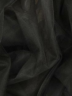 Solid black two way stretch nylon English net mesh fabric, 60'' wide. Fabric is available in more colors. Please inquire for more details and colors. Noir Uni, Drape Sleeves, Mesh Netting, Star Chain, Net Fabric, Black Tulle, Blouse Work, Dresses 2024, Blouse Work Designs