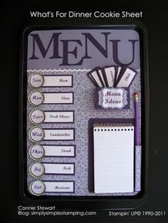 an image of a menu board with food items in the middle and writing on it