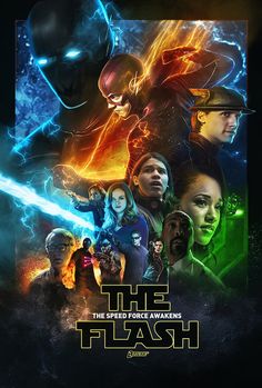 the flash movie poster with many characters