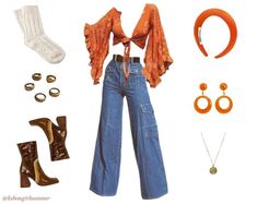 80s Outfits Summer Party, 70s Style Tops, 70s Maxi Skirt Outfit, 70s Asthetics Outfit, Summerfest Outfit, 60 Outfits 60s Style, Abba Outfits Ideas, 80’s Outfit Ideas