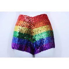 You'll love these rainbow sequin shorts. Perfect for Pride month! One size fits all. Rainbow Pride Outfit, Pride Outfit Ideas Women, Rainbowcore Fashion, Pride Fits, Rainbow Shorts, Pride 2023, Rainbow Clothes, Sparkly Shorts, Tassel Shorts