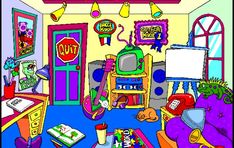 this is an image of a child's room with toys