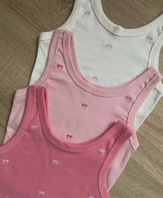 Bow Embroidery, Cute Pajamas, Casual Style Outfits, Dream Clothes, Cute Casual Outfits, Casual Outfit, Look Fashion, Pink And White, Aesthetic Clothes