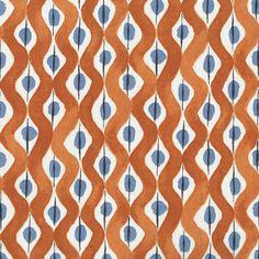 Les Rêves Beau Rivage Orange/Blue Fabric Nina Campbell, Made To Measure Blinds, Orange Fabric, Moving House, Cole And Son, House Interior Decor, Burke Decor, Roman Blinds, Blue And Orange