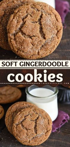 Gingerdoodle Cookies Gingerbread Snickerdoodle Cookies, Flavored Snickerdoodle Cookies, Unique Cookie Recipes Easy, Easy Winter Cookies, Christmas Flavor Cookies, January Baking Ideas, Winter Cookie Flavors