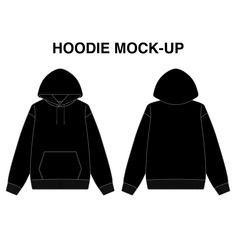 Hi i make detail vectors template of clothing and accessories. Plain Hoodie Template, Blank Hoodies Front And Back, Plain Black Hoodie Template, Hoodie Outline Template, Blank Hoodies Template, Mock Up Hoodie, Clothes Template, Black Hoodie Mockup