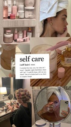 Selfcare Wallpaper Aesthetic, Selfcare Pictures, Makeup Vision Board, Self Care Wallpaper Aesthetic, Selfcare Wallpaper, Clean Girl Wallpaper, Skincare Wallpaper, Self Improvement Aesthetic, Wonyoungism Wallpaper