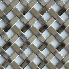 a close up view of some metal tiles