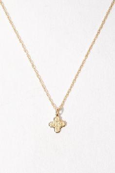 14kt Francesca Necklace – Child of Wild Real Gold Necklaces, Gold Necklace Dainty, Vintage Jewelry Gold, Dainty Cross Necklace, Lucky Jewelry, Preppy Jewelry, Golden Necklace, Gold Cross Necklace, Solid Gold Necklace