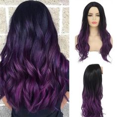 You've taken mansion tours or have been in old buildings where Victorian plaster leaves its mark on the walls, ceilings, and staircases. Dark Brown To Purple Balayage, Long Black And Purple Hair, Ombré Purple Hair, Black Hair With Purple Tips, Black To Silver Hair, Dark Purple Hair Ombre, Black And Purple Hair