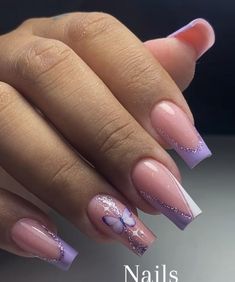 Lilac Nails Design, Designs For Short Nails, Lilac Nails, Spring Nail Designs, Fancy Nails Designs, Acrylic Nails Coffin Short, Short Acrylic Nails Designs, Spring Nail