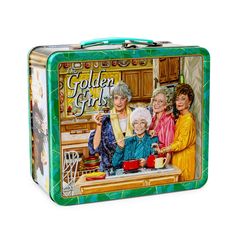 PRICES MAY VARY. SHOW YOU HAVE STYLE! A fun retro design and sturdy construction is was you’ll get with this Golden Girls tin storage box. QUALITY BUILD: Beefy real metal construction with robust carry handle and latch system. SPACIOUS SIZE: Lunch box measures 7.5 x 6.54 x 3.94 inches. FUN & FUNCTIONAL: Great for storage or display! Not designed for food. COLLECTIBLE: This Golden Girls retro tin lunchbox can only be found here at Toynk! Golden Girls Merchandise, Tin Lunch Boxes, Vintage Lunch Boxes, Barbie 90s, Hot Lunch, Vintage Lunch, 41st Birthday, Fairy Furniture, Colorful Graphics