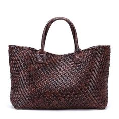 Tezza Serpentine Print Woven Tote Bag - 7 Colors – watereverysunday Basket Handbag, Cheap Purses, Popular Handbags, Woven Handbags, Cute Handbags, Handbags Affordable, Woven Tote Bag, Cheap Handbags, Leather Handbags Tote