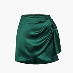 Brand New Satin Mini Skirt Elegant Green Mini Skort, Green Satin Skirt, Satin Mini Skirt, Satin Skirt, Mini Skirt, Womens Skirt, Mini Skirts, Satin, Skirt