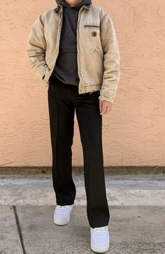 Warren Lotas Outfit, Workwear Outfit Men, Fashion Aesthetic Outfits, Spiritual Fashion, Guys Fits, Mens Trendy Outfits, Beige Jacket, Street Style Outfits Men, Mens Outfit Inspiration