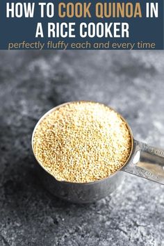 how to cook quinoa in a rice cooker perfectly fluffy each and every time