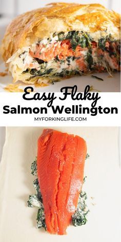 easy flaky salmon wellington recipe