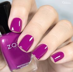 Purple And Pink Nails, Maroon Nails, Zoya Nail, Pretty Nail Polish, Zoya Nail Polish, Classy Nails, Purple Nails, Nail Polish Colors