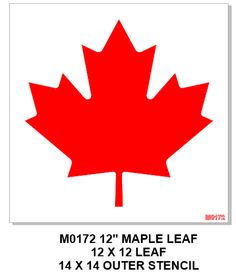 the canadian maple leaf has been cut out to make it look like it is in red