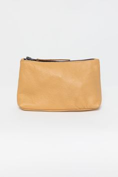 Our Makeup Pouch has a soft feel and can even double as a clutch. This artisanal product is made of genuine leather. All scars are characteristics of the skin and not imperfections. We hope you enjoy this unique handmade object. | Leather Makeup Bag for Women in Sand Leather Makeup Bag, Makeup Pouch, Bag For Women, Makeup Bag, Fashion Bags, Genuine Leather, Im Not Perfect, Pouch, Angeles