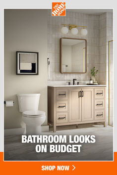 the bathroom looks on budget and is now up for sale at shop now, click here